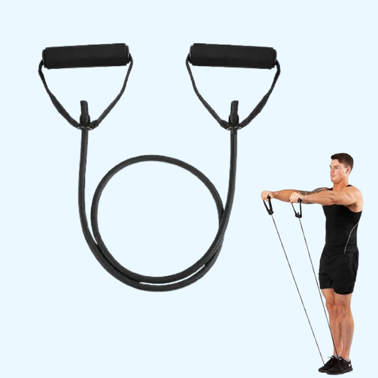 Resistance Bands & Tubes | Full Body Workout, Strength Training, Rehab & Home Fitness Exercise Bands – Light to Heavy Portable Gym Set
