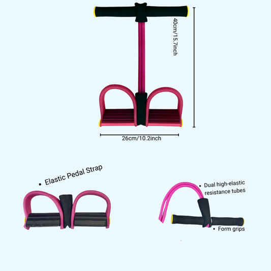 Portable Pull Reducer | Tummy Trimmer & Resistance Band for Belly Fat, Abs, Legs & Full Body Workout