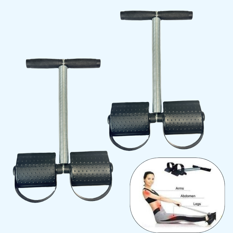 Single Spring Pull Reducer | Tummy Trimmer & Resistance Band for Belly Fat, Abs & Full Body Workout – Portable Slimming Exercise Rope for Home & Gym