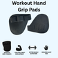 Workout Anti-Slip Grip Pads | Weightlifting, Dumbbell & Barbell Hand Protectors – Sweat-Proof, Padded Gym Grips for Better Control & Injury Prevention